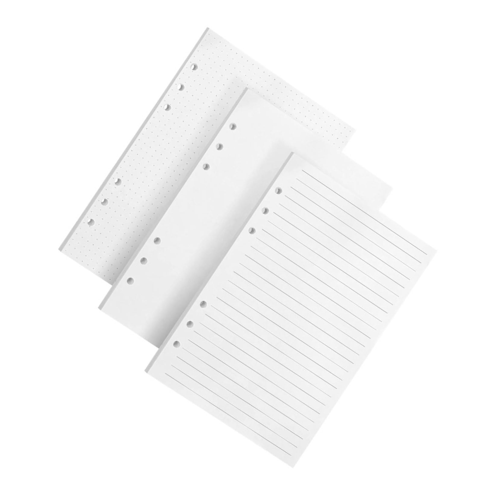 NUOBESTY 240stücke Schreibblockpapier Herausnehmbare Notizbuchblöcke Ersatz für Notizblöcke Notizbuchpapier Nachfüllpackungen für Notizblöcke Papier für Schüler