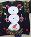 NEW Ugly Christmas Sweater SweatShirts Naughty Men Red,Navy Blue or Black Snowman S,M,L,XL,2XL,3XL,4xl,w/Balls