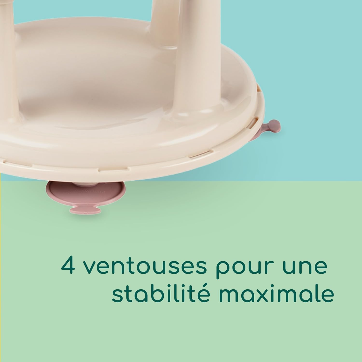 Bebeconfort Siège de Bain Pivotant Bébé Ergonomique 6-12 mois 10 kg Beige