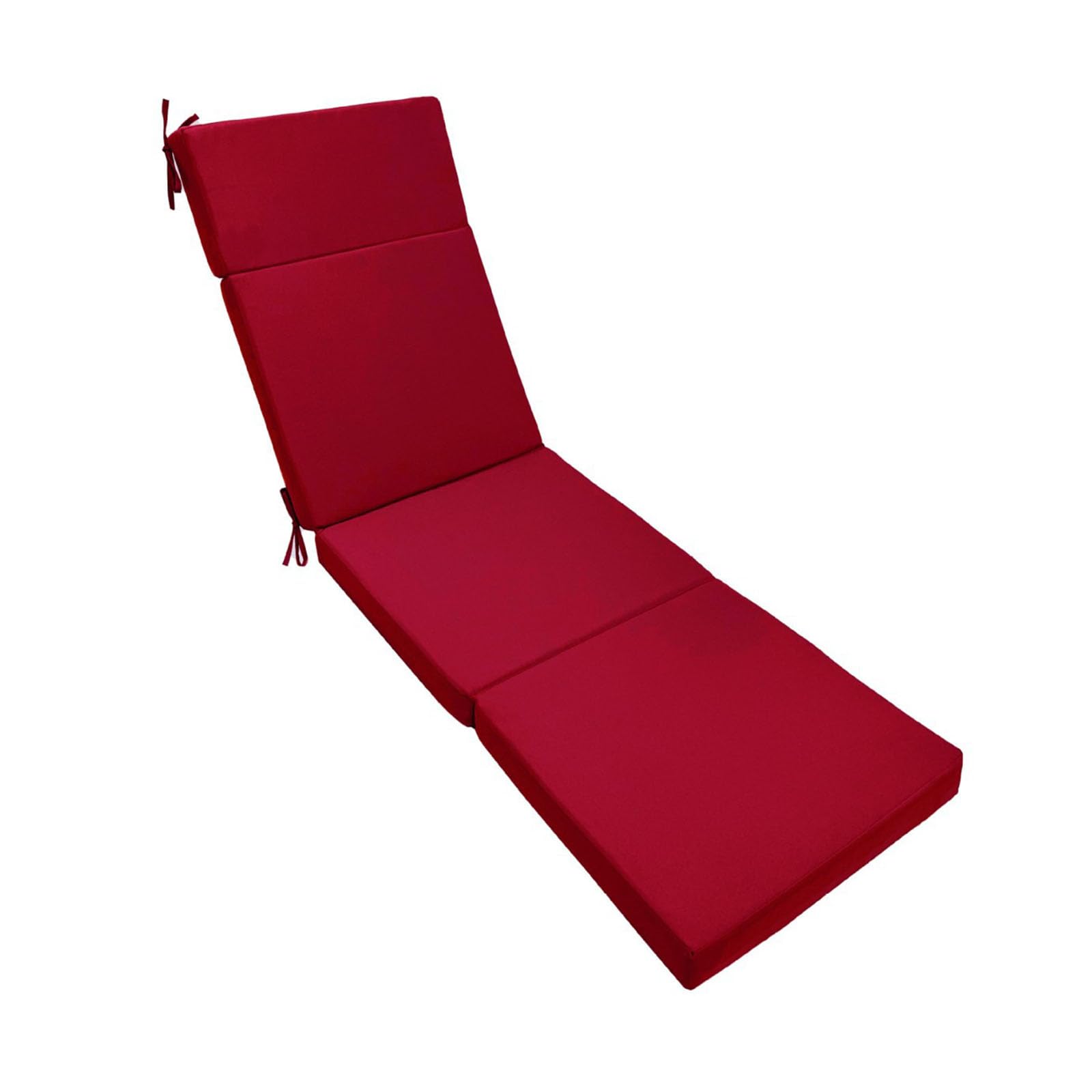 SXRQ Washable Sunbathing Cushion with Protective and Nonslip Tie for on Most Recliners Waterproof Deck Chair Pad