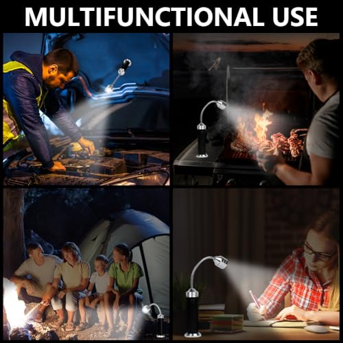 AMFUN Grill Licht, 2 Stück Magnetische Grilllampe, Outdoor Grill Lichter, BBQ Licht Set, 360 Grad Drehwinkel, Grill Lichter BBQ Zubehör für Barbecue Picknick Outdoor