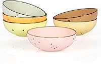 Vista 7 de Esfour Colección de cuencos de porcelana de alta calidad, duraderos, aptos para microondas y lavavajillas, ideal para cereales, pasta, ensalada