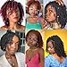ZRQ 8 Inch 9 Pcs Micro Twist Crochet Hair Bob Crochet Braids Pre looped Mini Passion Twist Mini Senegalese Twist Crochet Hair Pre-looped Hair Micro Braids Crochet Hair Extensions