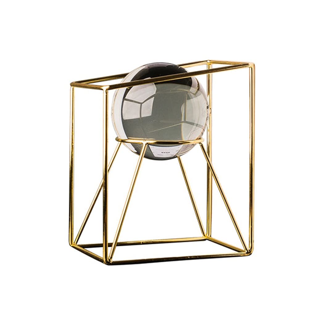 Estilo Europeo Arte Bola de Cristal sujetalibros de Metal decoración estantería de Oficina decoración de Bolas de Cristal de Alta Gama Adornos para el hogar