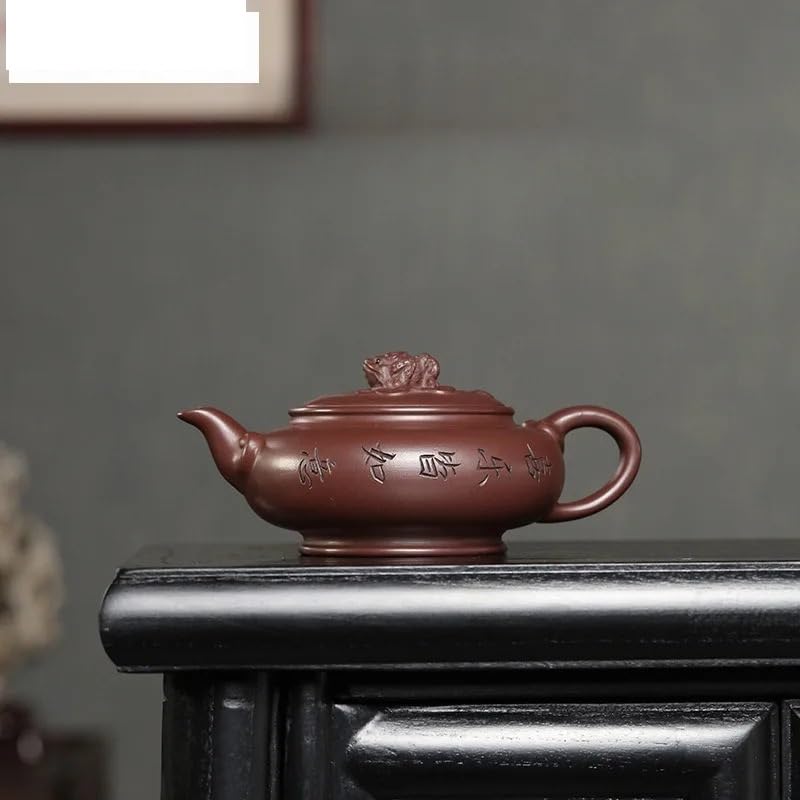 Czajnik do herbaty 300 ml, retro fioletowy czajnik Master Purple Mud Kettle, chiński zestaw do herbaty Zisha, chiński czajniczek do herbaty, mleka, kawy, czajnik biurowy