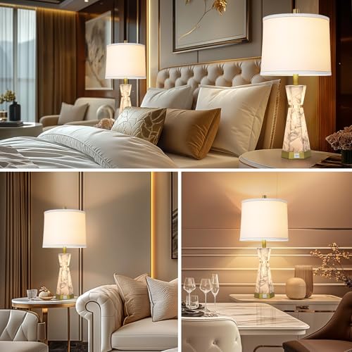Scenekoy 002 Natural Alabaster Table Lamp Set Of 2 thumb #4