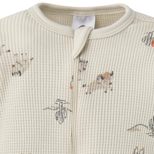 Image of Gerber Baby Boys & Girls 2-Pack 2-Way Zip Thermal Footed Sleep 'N Play
