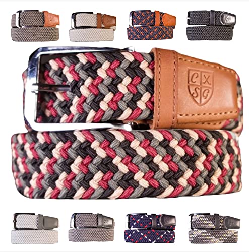 Webbed Belt with Genuine Leather2