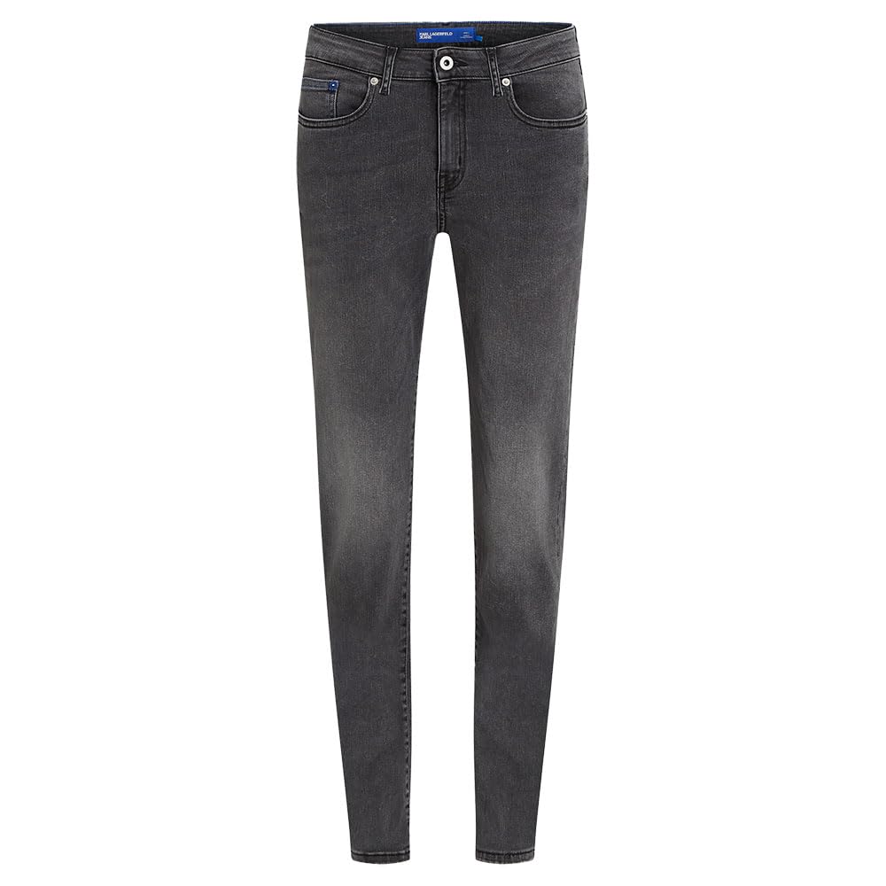 Karl Lagerfeld Jeans, Damskie, Średni Stan, Wąskie Spodnie Denim, Wąska Nogawka