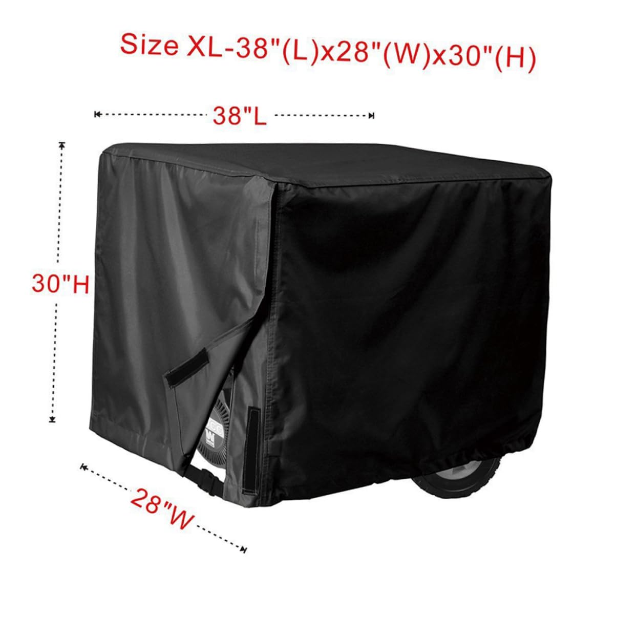 Funda Protectora Rectangular Para Generador Exterior Resistente Uv Poliéster y Pvc