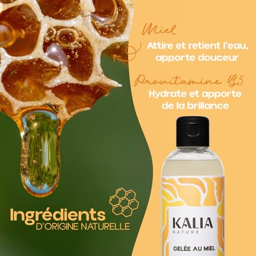 Kalia Nature - Gelée au Miel 250 ml - Gelee cheveux bouclés - Hydrate, fixe et adoucit - Coiffant naturel cheveux ondulés, bouclés, frisés, crépus – vue 5