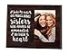 Elegant Signs Sister Gifts Photo Picture Frame 4x6 for Women - Side by Side or Miles Apart