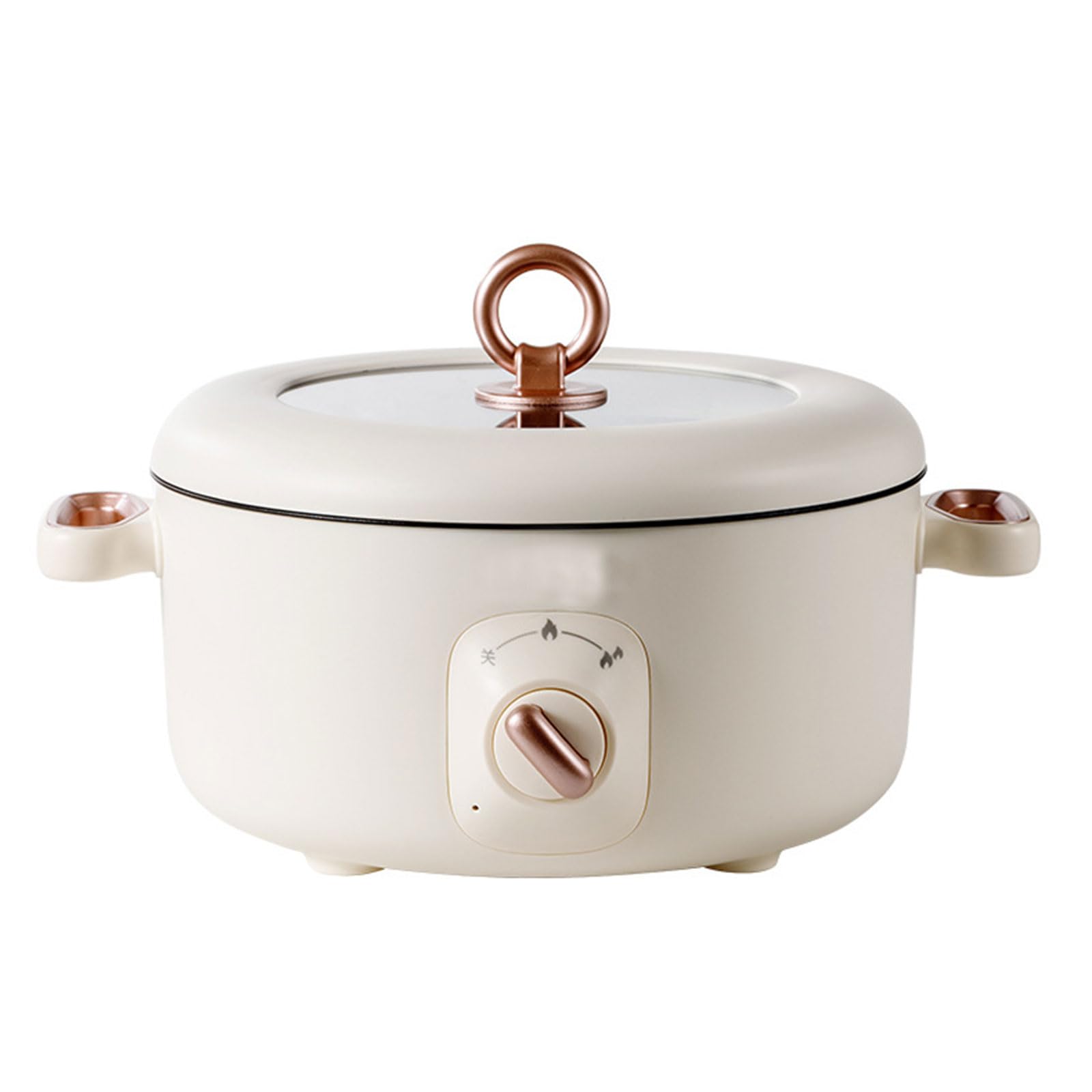 Mini Portable Electric Frying Pan Non-stick Multifunctional Electric Pot with Lid Temperature Control Function, Suitable for Steaming, Quick Cooking and Stir-frying