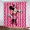 Doorvoertule Verduisteringsgordijnen, Mickey Minnie Mouse Thema 3D Digitale Gedrukte Gordijnen Thermische Geïsoleerde…