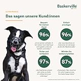 Baskerville ULTRA Maulkorb - Patentierter Maulkorb für Hunde, Hunde können hecheln, fressen und trinken, Verhindert das Beißen und Stöbern nach Wildtieren, Ideal für kleine Hunderassen (Größe 2)