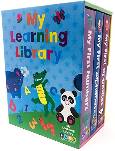Page Publications Collection - My Learning Library - Board Book Boxed Set - Early Learning for Babies and Toddlers - Perfect for Age 1 to 4