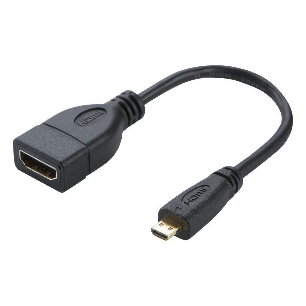 Tobo Micro HDMI to HDMI Adapter Cable, Support HDR, ARC, 3D with Golden Plated Micro HDMI Male to HDMI Female Connectors Compatible with Raspberry Pi 4, Hero 7/6/5, Cameras-TD-274TC. (B09X78VP7Q) Amazon Price History, Amazon Price Tracker