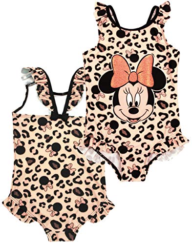 Disney Minnie Mouse Girl's Swimsuit & Hooded Towel Poncho Set4