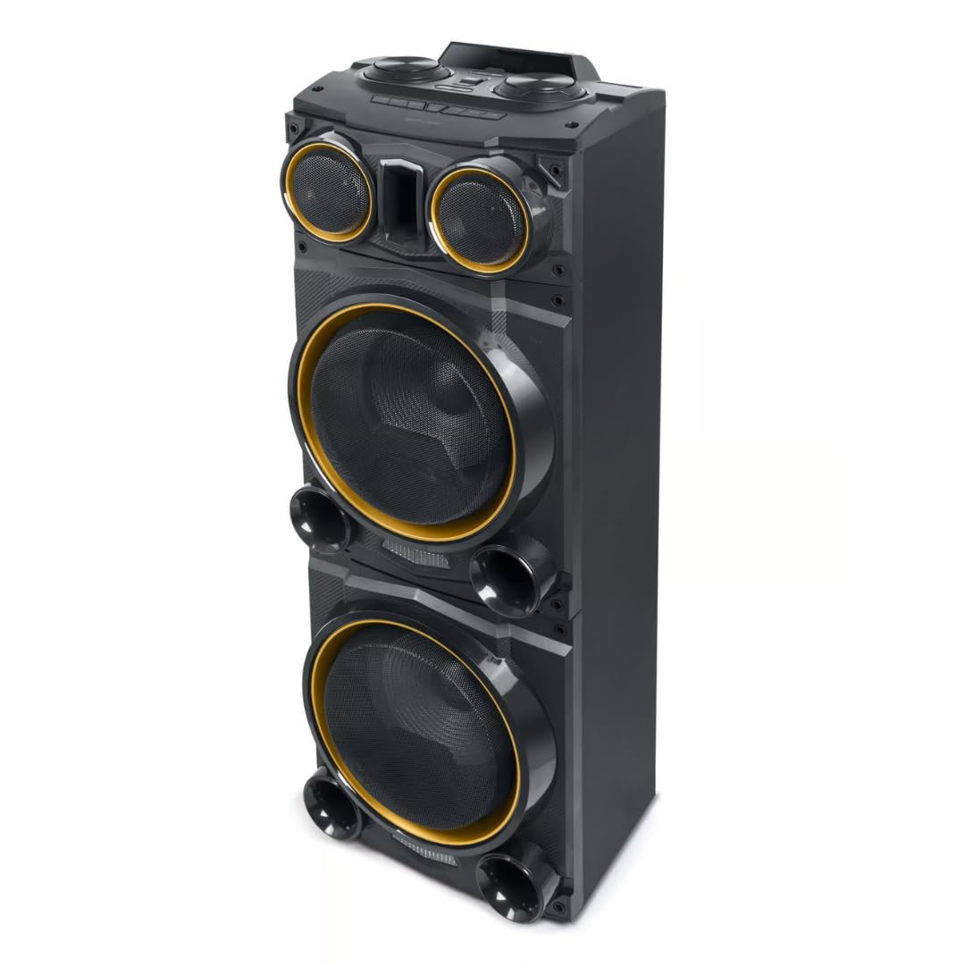 bluetooth-lautsprecher in elegantem holzgehäuse mit farbveränderndem & stroboskopfunctio