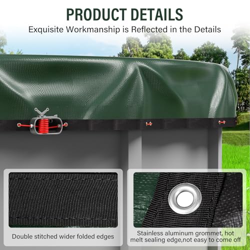 Cobertor de piscina redondo 18FT para invierno extra grueso miniatura 4