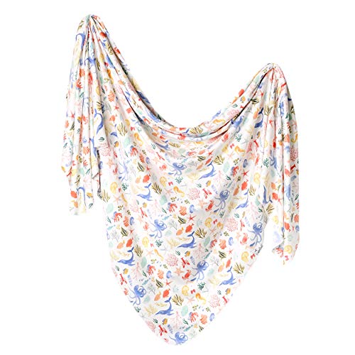Image of Copper Pearl Large Premium Knit Baby Swaddle Receiving Blanket Nautical