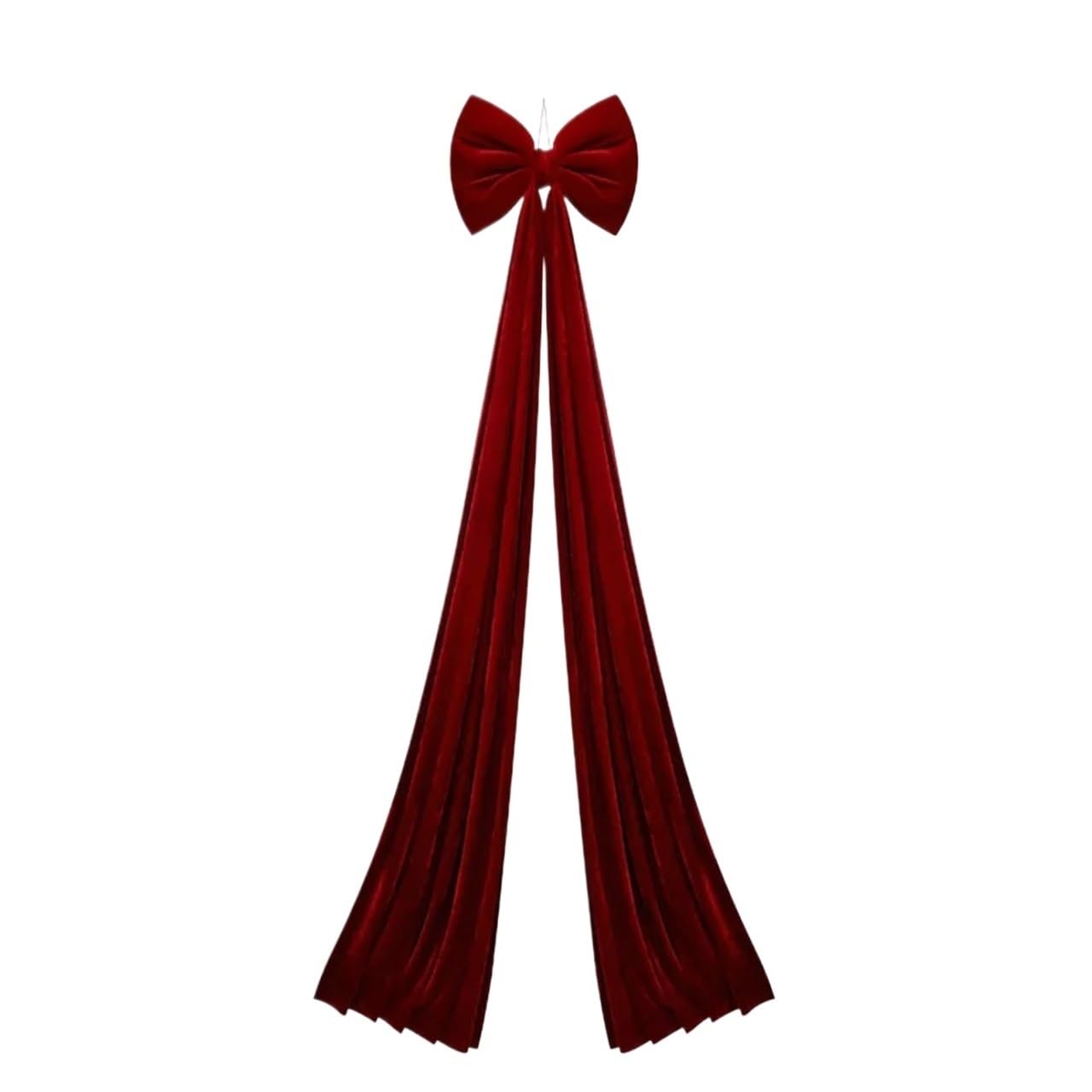 Schleifen Weihnachten Weihnachtsbaumspitze Schleife, rot, Lange Bänder, extra groß, Satin, Türanhänger, Dekoration, Party(Color 8)