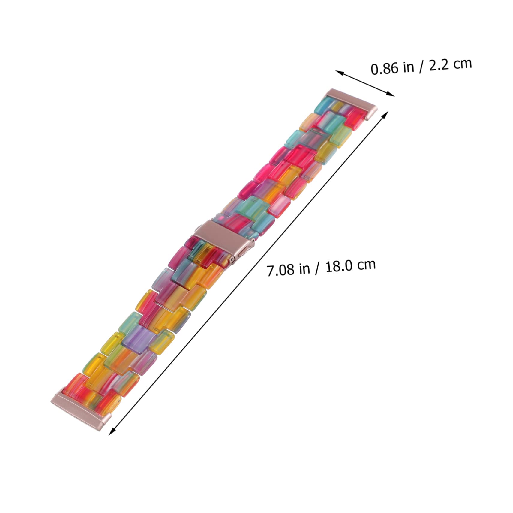 HOMSFOU 2 Pz Cinghia Scrunchie Con Bande Sensoriali Cinturino Da Polso Cinturini a Sgancio Rapido Fascia Per in Metallo Rilascio Rapido Pu Elasticità Mancare Banda Elastica Resina