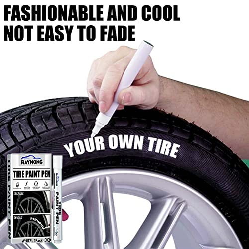 Kimiss KIMISSWZPCIEO0YU 4 Pack White Paint Pen White Paint Markers Pens Tire Marker White Waterproof Oil Based Paint Pen Car Tire Marker Marking Pens Permanent Markers thumb #2