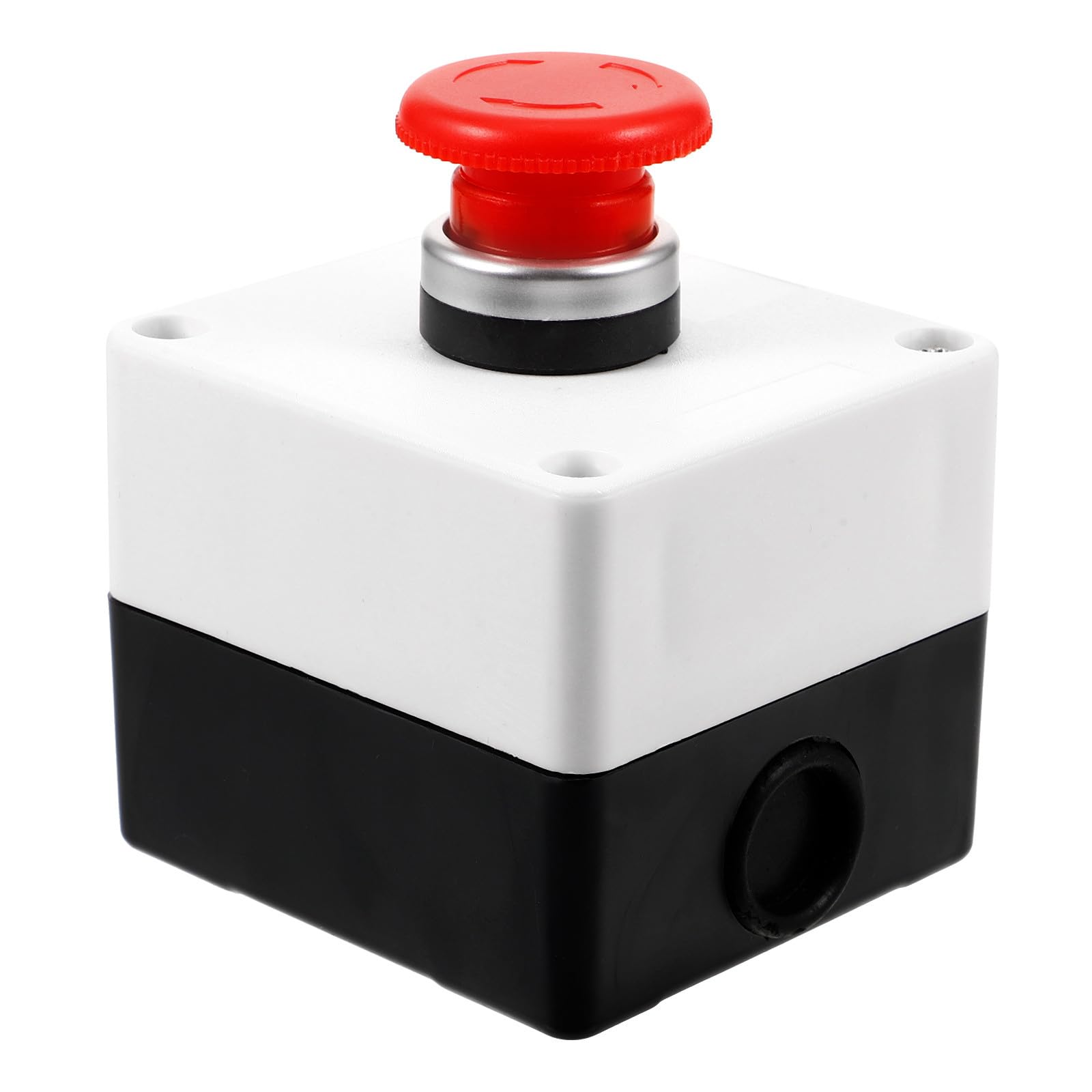 Caja de botón de emergencia e interruptor momentáneo de plástico jojofuny 8