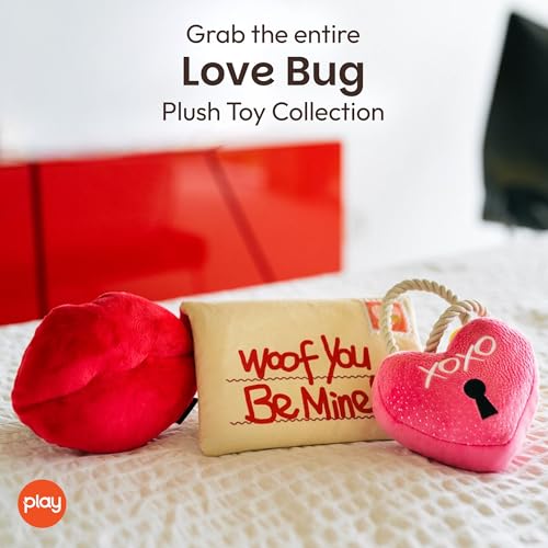 Juguetes Mordedores de Peluche Love Bug para Perros (3 piezas) miniatura 4