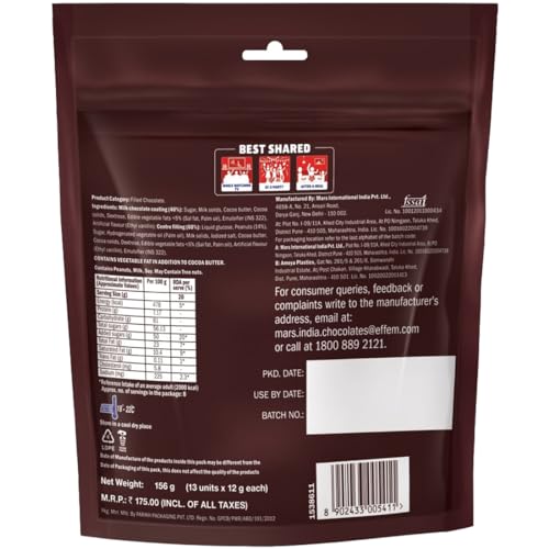 Image of Snickers Family Treats Peanut Filled Chocolate Pouch, 3 X 168 G, 504 Gram, 504 Gram