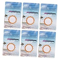 DECOMELODY 6Pcs UV Testing Cards for Reptile Terrariums Portable UV Identifying Tools Lightweight Uvb Tester for Outdoor Safety and Daily Use
