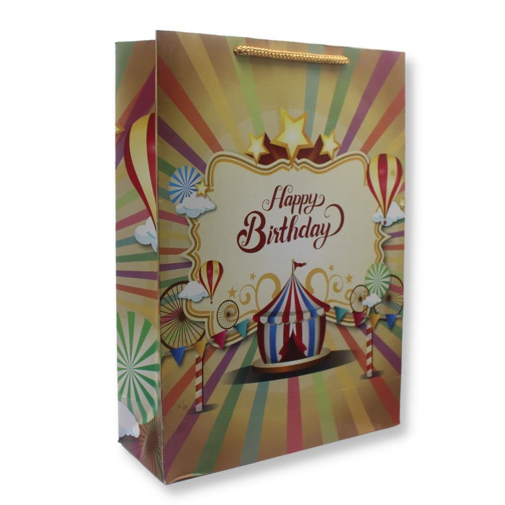 TASCHE Carnival Birthday Gift Paper Bags|Gift Bags For Return Gifts, Birthday, Holliday Presents (11 * 8 * 3 Inches) (Pack Of 80),Multi (B0C6PSDXD4) Amazon Price History, Amazon Price Tracker
