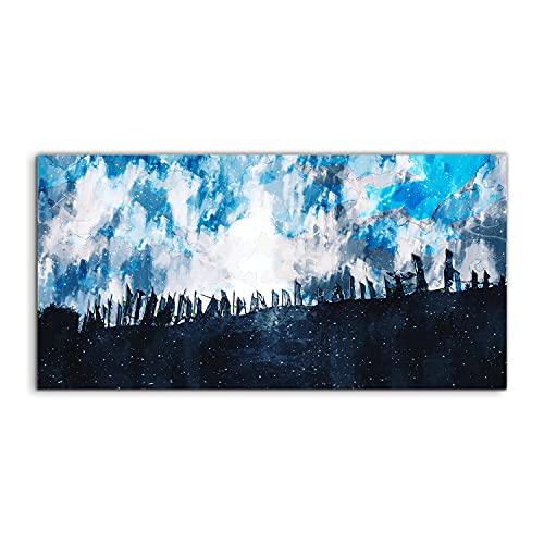 Tableau en verre trempé Coloray Fence Art 140x70 cm haute finition