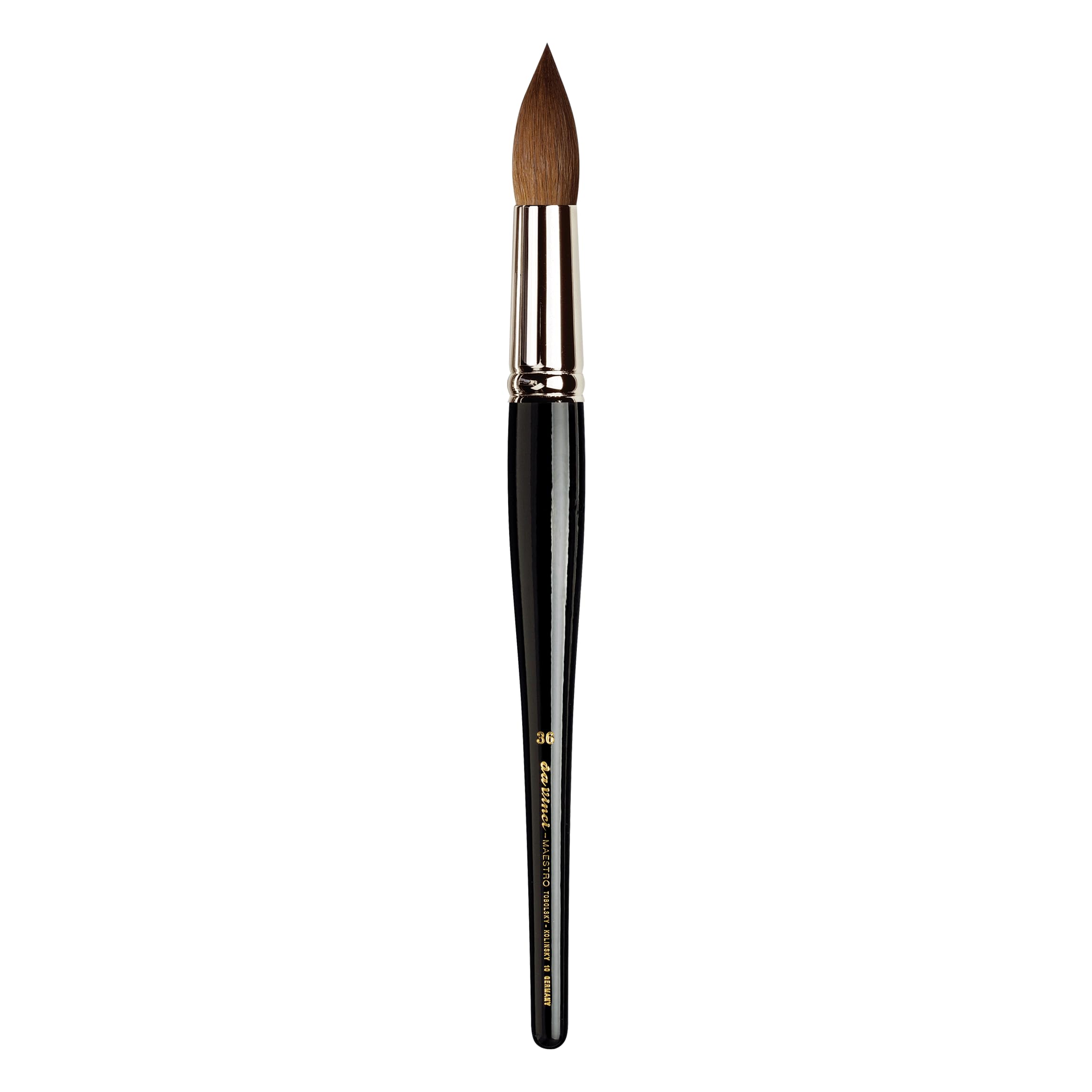 DA VINCI Brushes Series 10 Maestro Paint Brush, Kolinsky Red Sable, Size 36 Watercolor Round
