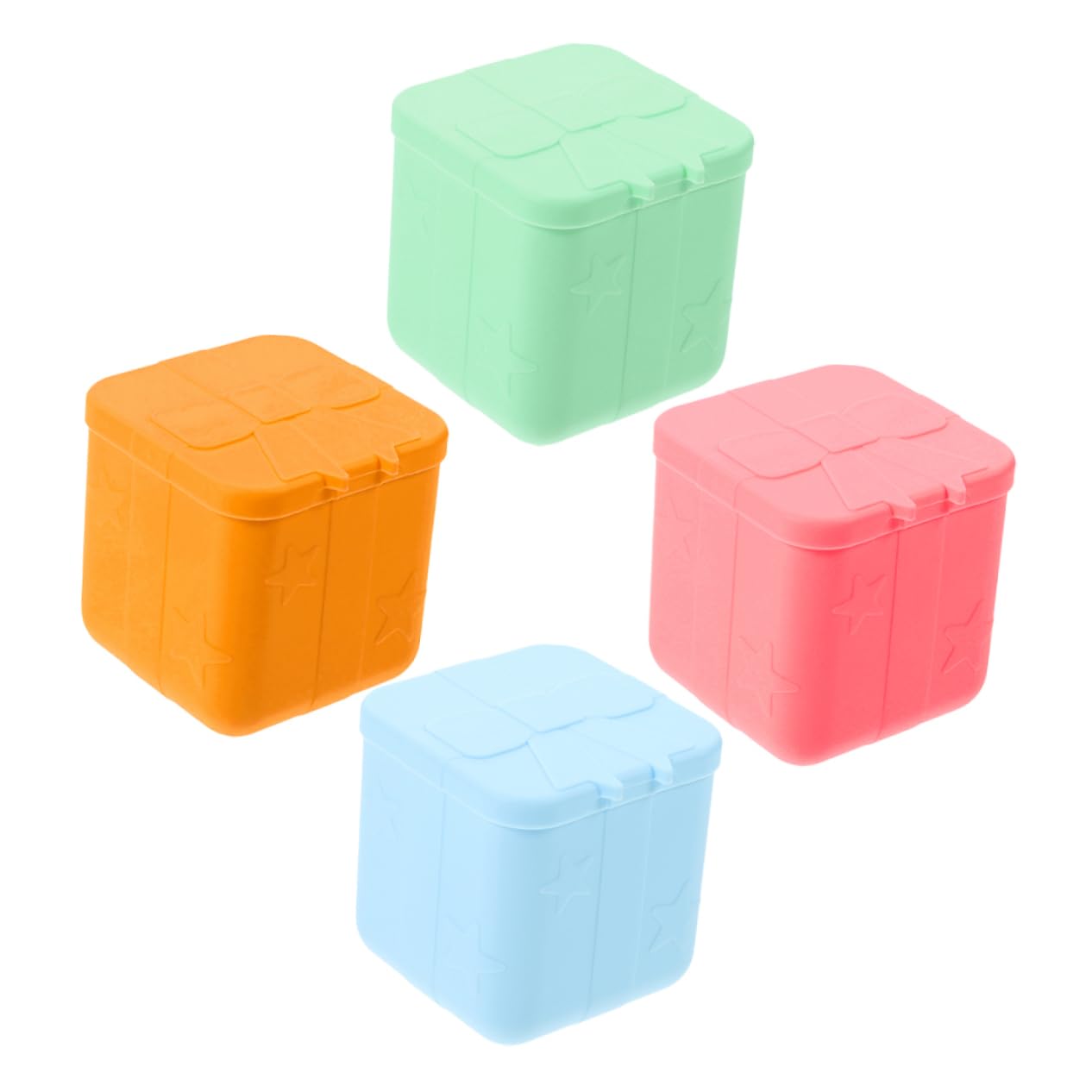 Cabilock 2 Set Di Mini Contenitori Per Condimenti Per Insalata Coperchi in Silicone Per Salse Contenitori Per Condimenti Per Scatole Da Pranzo 4 Pezzi * 2