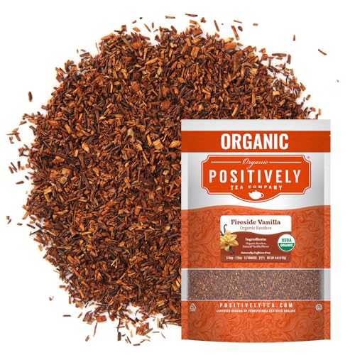 Image of Organic Positively Tea Company, Fireside Vanilla Rooibos Tea, Loose Leaf, 4 Ounce