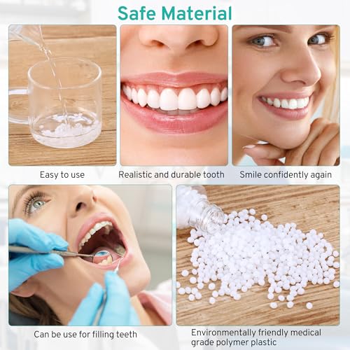 Image of Tooth Repair Kit with 4 Dental Tools, Temporary Tooth Replacement Set, Moldable Dental Fix