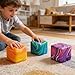 Swirl Stress Cube Squishy Toys, Slow Rebound Squishy Fidget Toy for Adults, Unique Swirling Color Mixing, Slow Rising Sensory Toys for Anxiety Stress Relief (Purple)