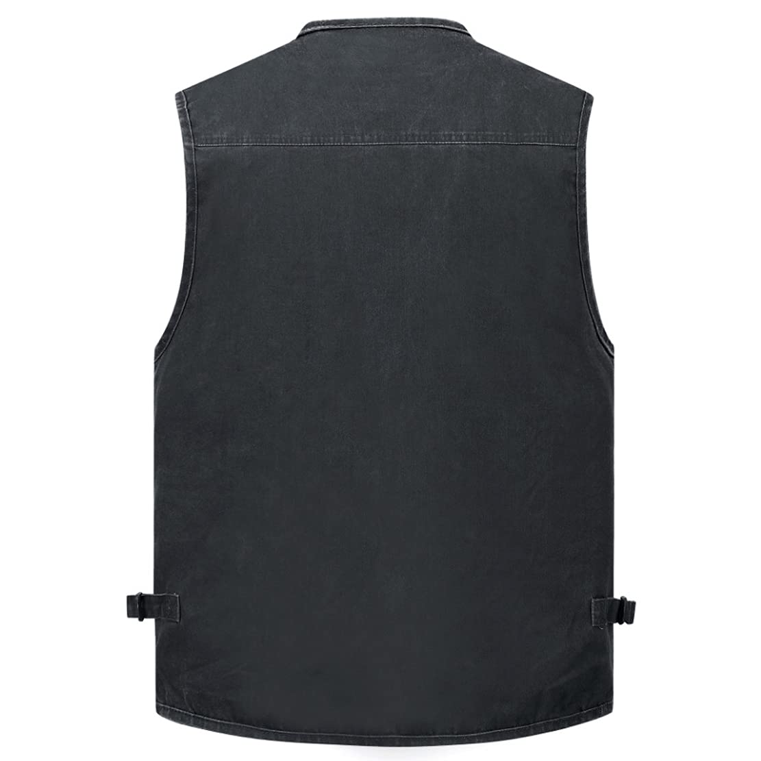 Hommes Classique Gilet de Plein air,Hwalleum Homme Multi-Poches Coton Veste sans Manche de Sport de Voyage,Gilet de Pêche Veste de Loisirs pour Camping,Chasse,Photographie,Militaire Tactique,Randonnée