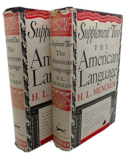 The American language;: An inquiry into the dev... B00085KS90 Book Cover