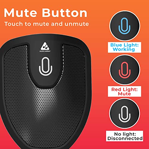 Audio Array AM-C28 USB Plug & Play Conference Microphone | Omni Directional Pickup Upto 3M | Mic Mute Button | No Drivers Condenser USB Type-C | Ideal for Meetings & Video Calling (Not a Speaker) Audio Array AM-C28 USB Plug & Play Conference Microphone | Omni Directional Pickup Upto 3M | Mic Mute Button | No Drivers Condenser USB Type-C | Ideal for Meetings & Video Calling (Not a Speaker)