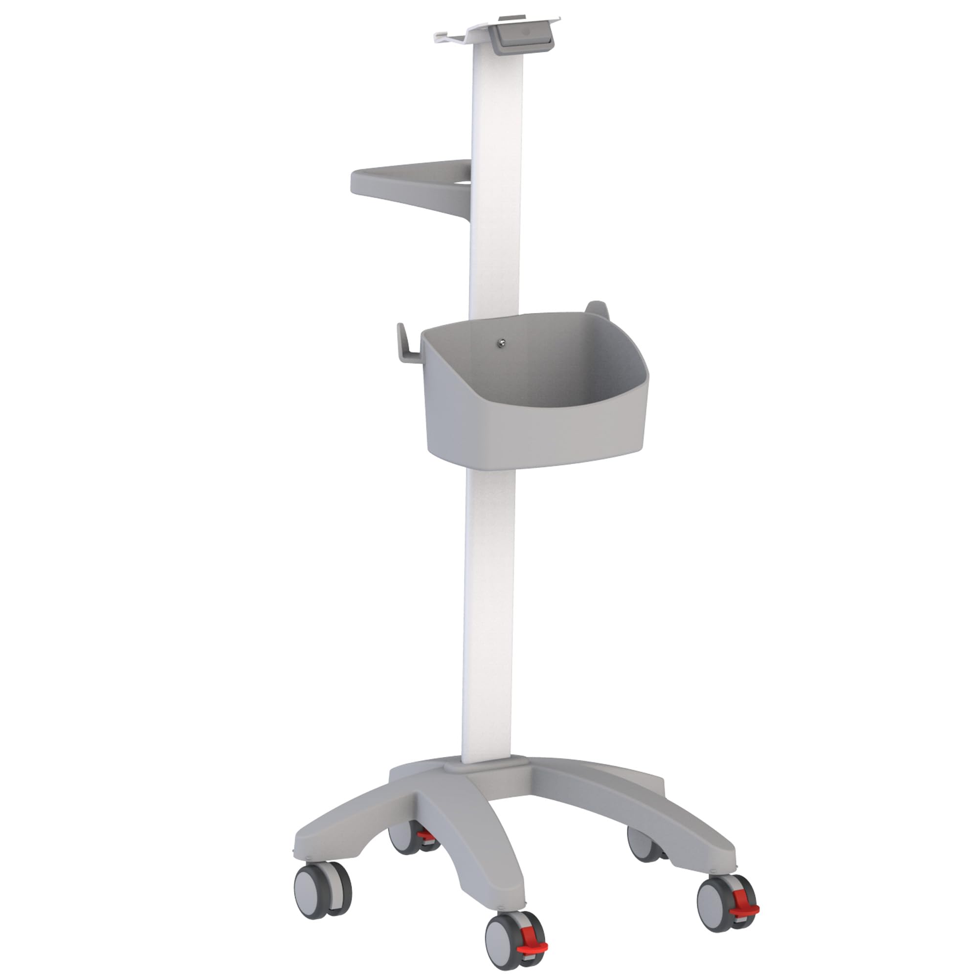 GIMA 45760 Carrello per Monitor Paziente, Richiede Piastra Adattatrice