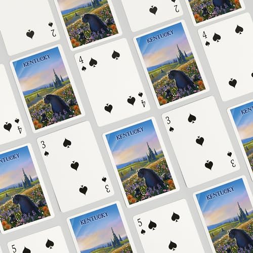 Lantern Press Kentucky, Litografía, Juego de 52 Cartas Poker miniatura 4