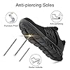 Hitmars Safety Trainers Men Women Steel Toe Cap Trainers Lightweight Work Trainers Safety Shoes Breathable Safety Boots Non Slip Industrial Sneakers Black UK 10 #2