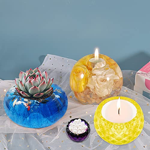 Afunta - 4 stampi in resina, per candele in