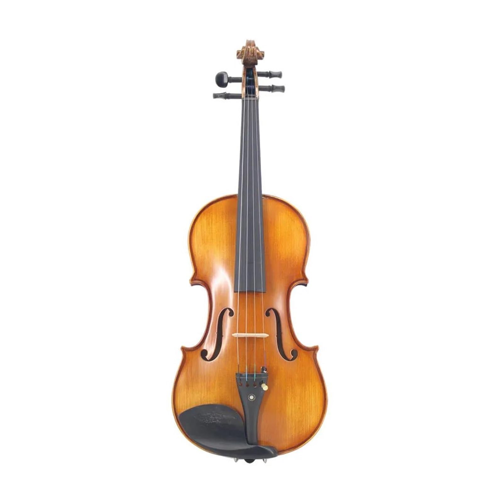 Violín De Tamaño Completo 4/4 De Arce Flameado Hecho A Mano Con Tapa De Abeto Ébano Con Estuche Y Sordina Para Arco Instrumento De Violín(1/8)