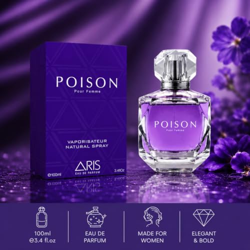 Image of Aris Eau De Parfum - Poison, 100ml EDP | Long Lasting Perfume | Floral & Fruity Premium Fragrance | Ideal Gift for Women | USA