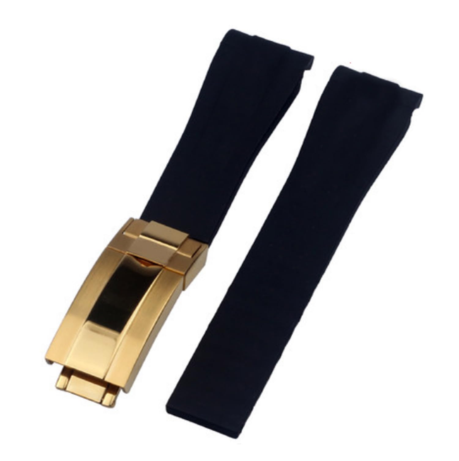 Richie Strap 20mm Rubber Watch Strap Silicone Band Deployment