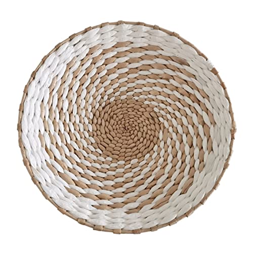 Décor De Panier Mural Tissé À Suspendre - Osier Panier Mural Chic Boho Paniers Artisanaux - Moderne Et Rustique Murale - Diamètre 25 Cm